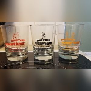 The Funny Bone Comedy Club Vintage Drink Glass.